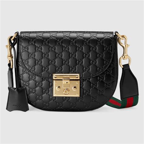 padlock gucci signature shoulder bag green|Gucci padlock bag for sale.